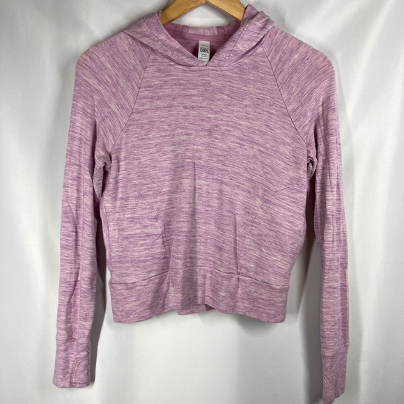 Athleta Other - Athleta Girl Hoodie Sweatshirt Pullover Top Purple Pink Spacedye Soft XL/14